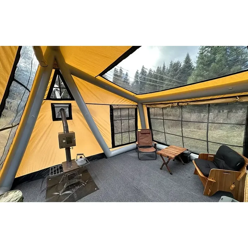 Portable Inflatable Camping Tent Comfortable Outdoor Shelter House for Going Out Easy Setup Air Tent