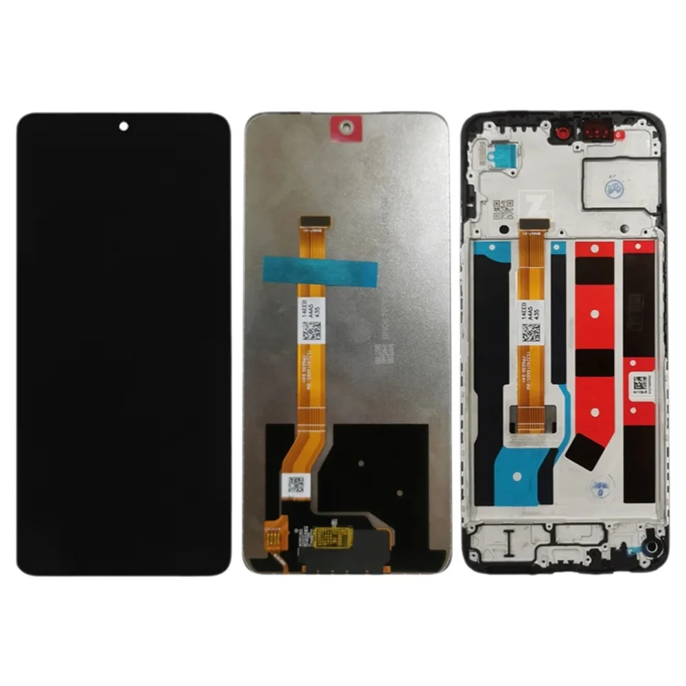 Wyświetlacze LCD 6.67'' do OPPO A80 5G z ramką, panelem dotykowym i digitizerem, zamiennik CPH2639, ekran dotykowy — zdjęcie produktu 7