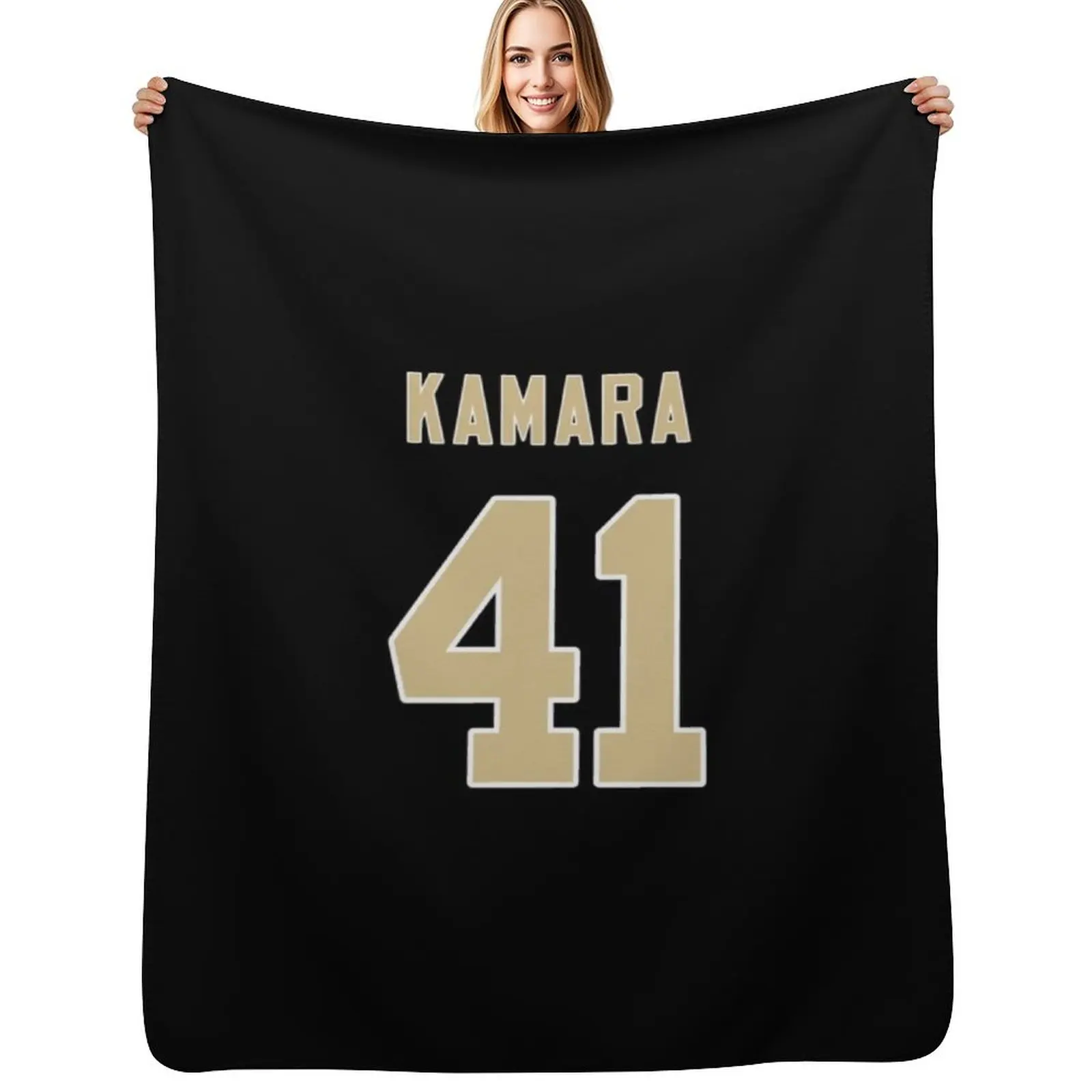 Alvin Kamara Throw Blanket Color Fast Cozy Throw Blanket