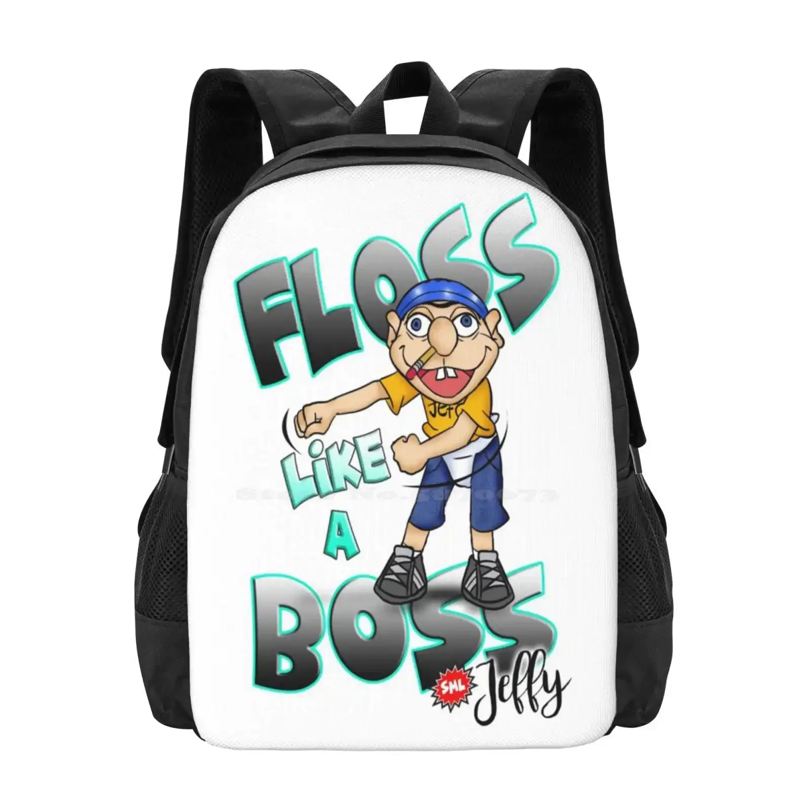 

Jeffy Floss Like A Boss - Sml Hot Sale Schoolbag Backpack Fashion Bags Jeffy Sml Logan Sml Jeffy The Puppet Sml Jeffy