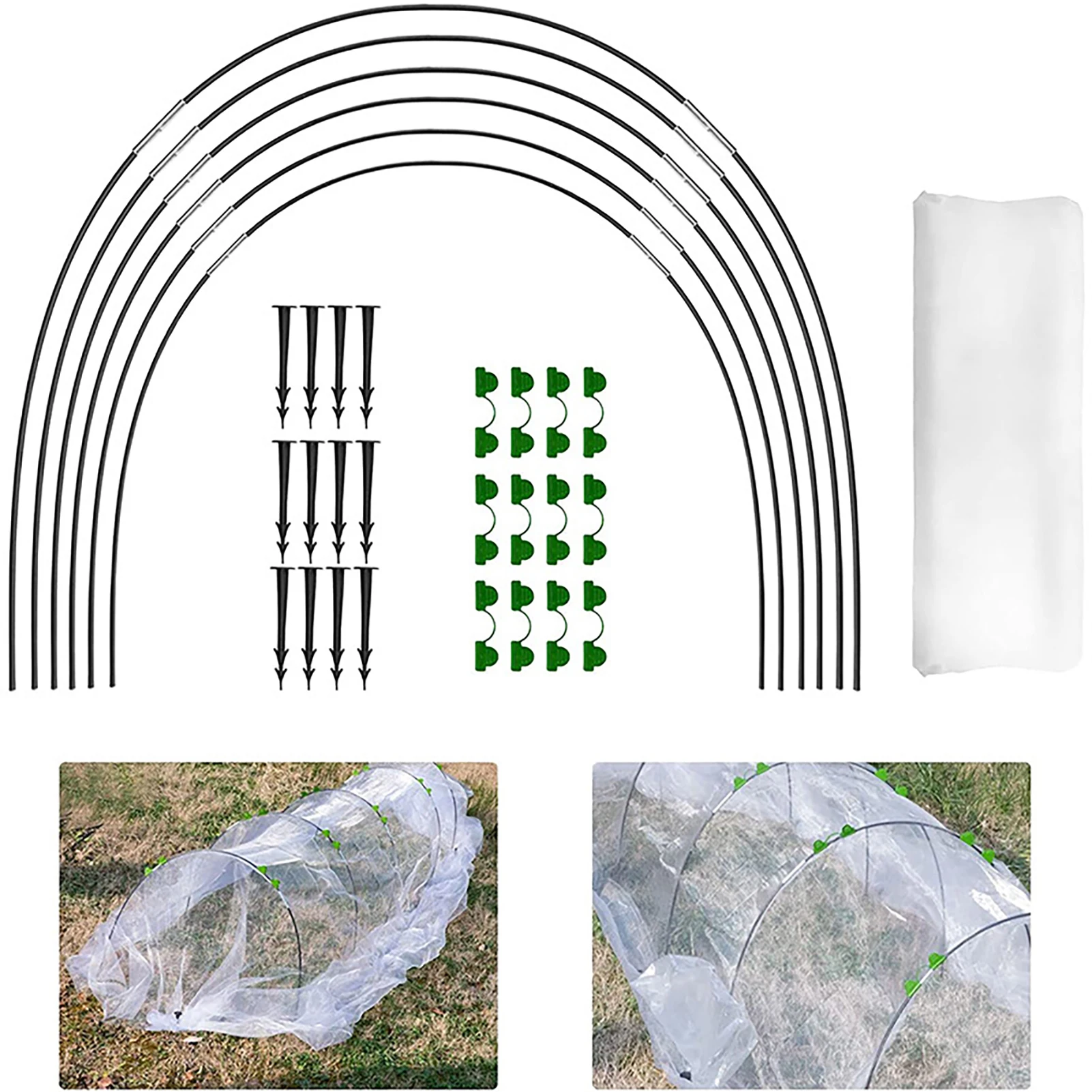 Garden Arch Shed Insect Mesh Set UV Resistant and Rot Resistant Net for Home Outdoor Garden Landscape