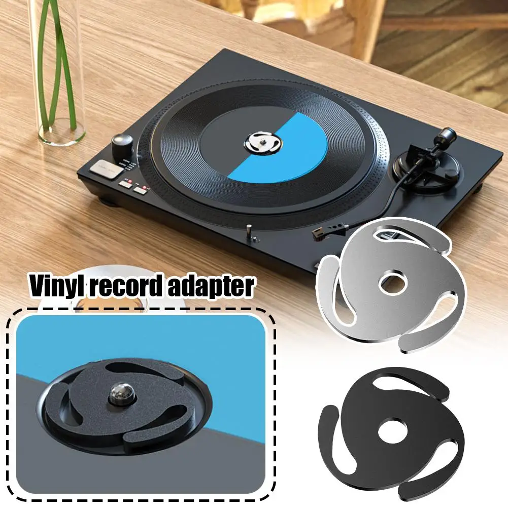 Vinyl Record Adapter LP Large Hole 45 RPM All Aluminum Disc Disc Converter Player Accessories Stabilizer Disc Town M5S0