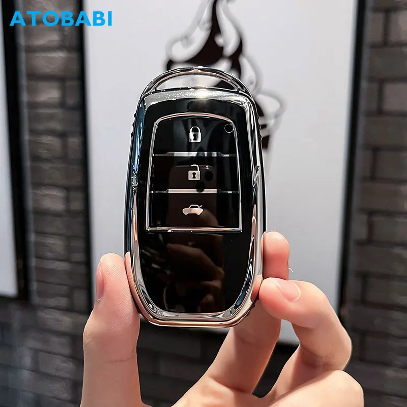 TPU Car Key Cover para Toyota, Smart Casos de Controle Remoto, Auto Acessórios, Toyota Land Cruiser 300 GR, Fortuner, Prius, Harrier, Camry, Coroa