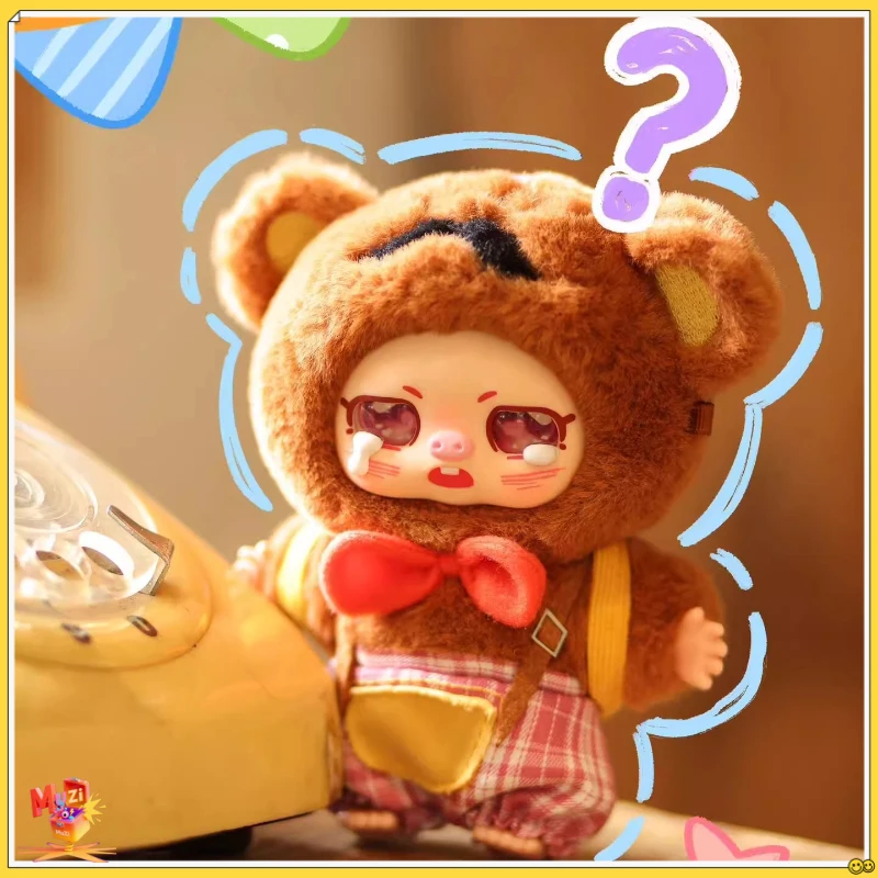 Genuine Baby Three Pig Sister Meng Chong College Blind Box Trend Toy Surrounding Ornaments Plush Pendants Collectible  Gift