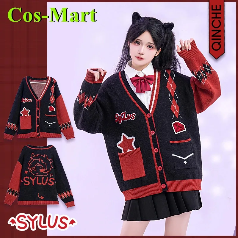 

Cos-Mart Love And Deepspace Sylus свитер пальто косплей костюм горячая игра повседневная одежда школьная одежда для Хэллоуина для ролевых игр