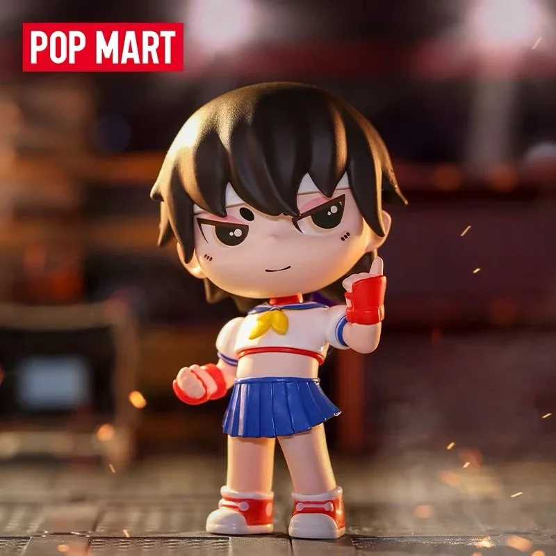 

POP MART Street Fighter Duel Classic Character Series Blind Box Toy Popmart Kawaii Action Figures Mystery Box Kids Birthday Gift
