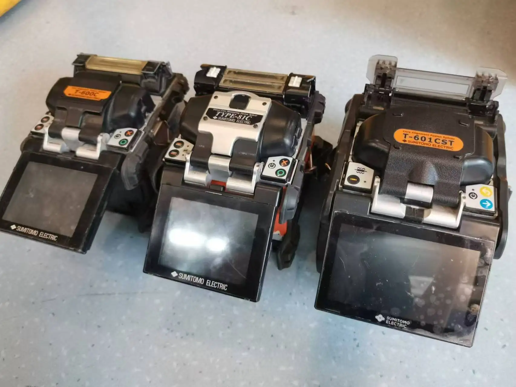 used fusion splicer T600C/601C/81C welding machine Optical Fiber Cleaver fiber stripper good condition sumito