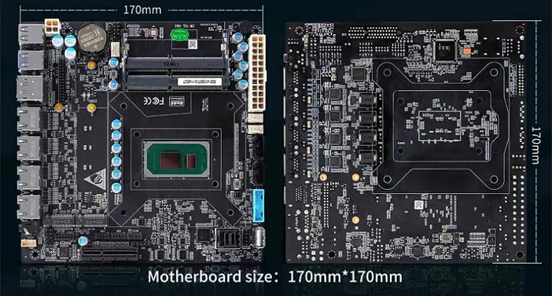 6-Bay Mini ITX Firewall Motherboard 11th Gen Intel I7 1165G7 I5 1135G7 I3 1115G4 2×M.2 NVMe DDR4 Server Router NAS Mainboard