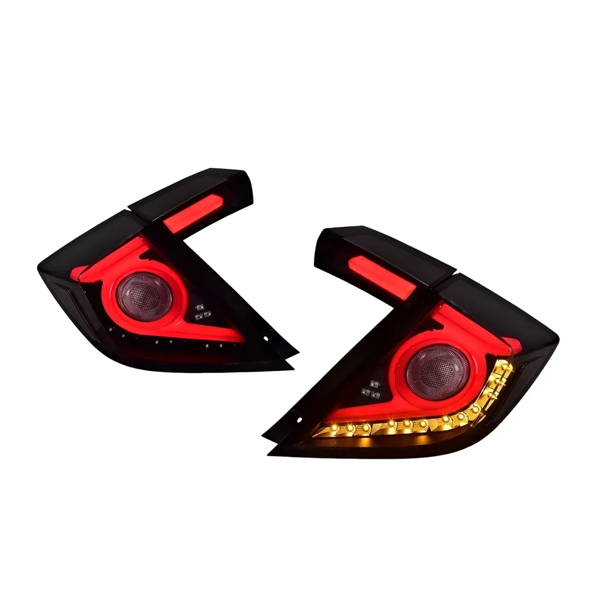 

Светодиодные задние фонари в сборе для Honda Civic 10th 2020-2021, задние задние фонари DRL, последовательный указатель поворота, автоаксессуары