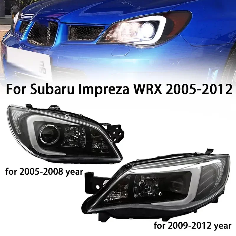 

Head Lamp for Subaru WRX LED Headlight 2005-2012 Headlights Impreza DRL Turn Signal High Beam Angel Eye Projector Lens