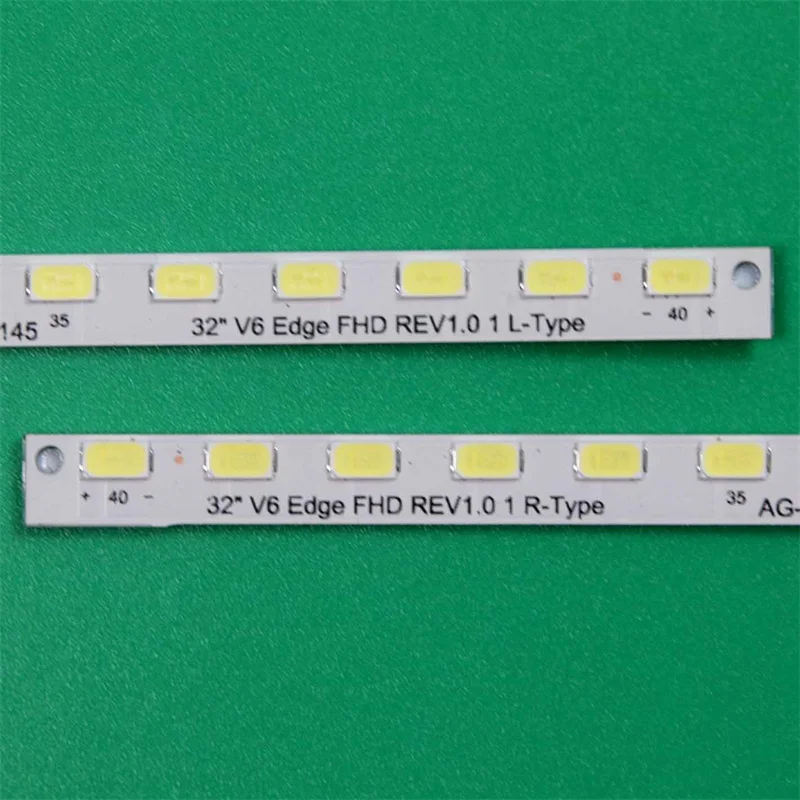 2 Pz/set Kit Nuove Barre di Illuminazione TV A LED Per LG 32LW4500-ZB 32LW5590-ZE 32LW5700 32LW575S 32LW575S 32LW579S Strisce di Retroilluminazione