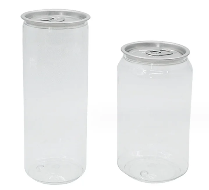 

200pcs 330ml/250ml Can with Lid PET Bottle Cap Lid PET Can for Milk Tea/coffee/Beverage/Drink