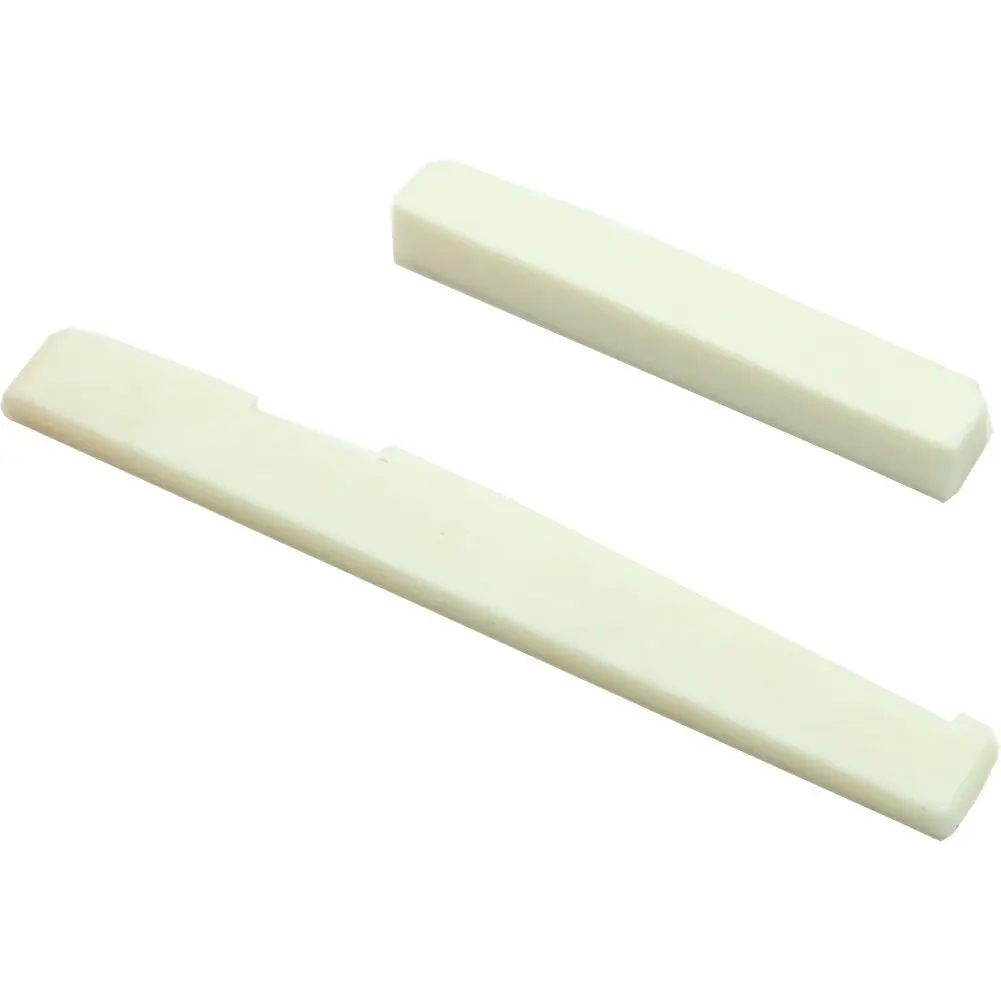 1Set Ivory Bone Bridge Saddle And Nut For 6 String Acoustic Guitar