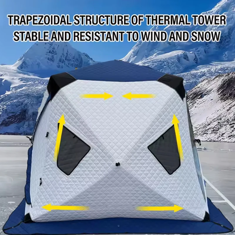 

Outdoor Winter Fishing Ice Fishing Tent Warmth-Enhanced Windproof Camping Gear for Cold Weather Fishing Adventures