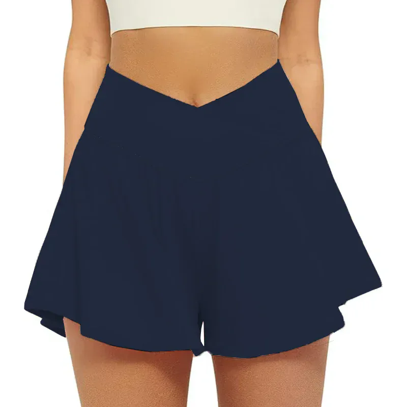

2025 Shorts for Women 2 in 1 Flowy Running Shorts with Pockets