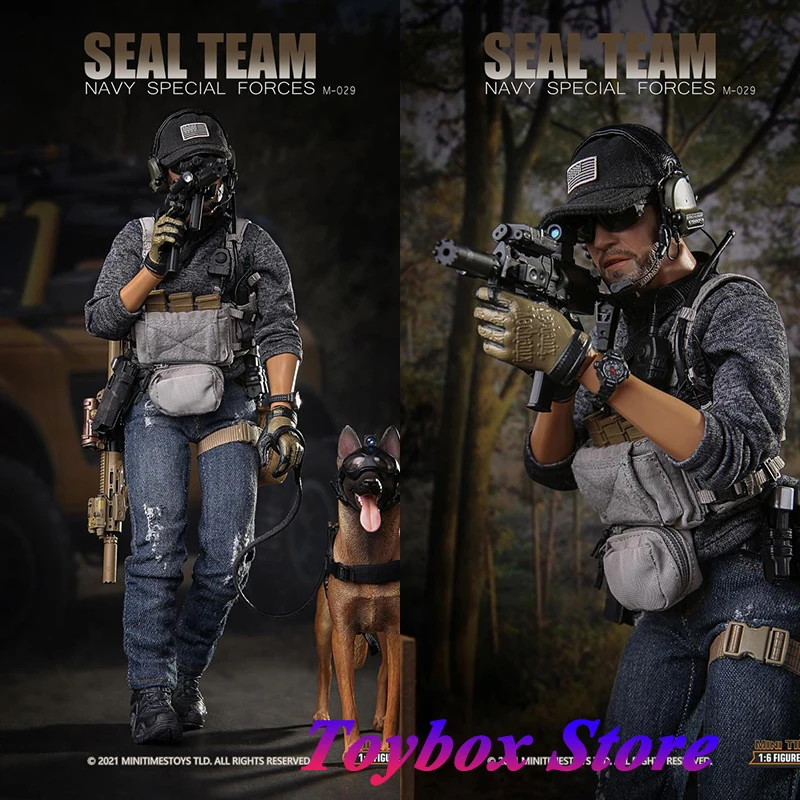 MINITIMES M029 1/6 US Navy Seals Special Forces Operational Military Male Soldier Dog Model 12