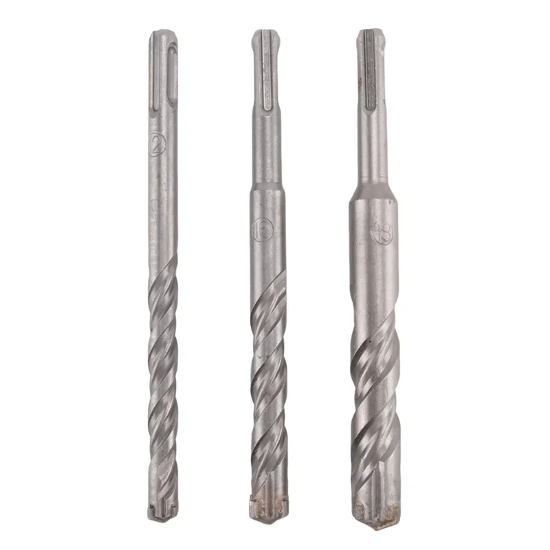 

【Hot-Selling!】14 Pcs SDS Plus Hammer Drill Bit Set, (4-Flute) For Concrete Brick Block Stone Masonry And Granite