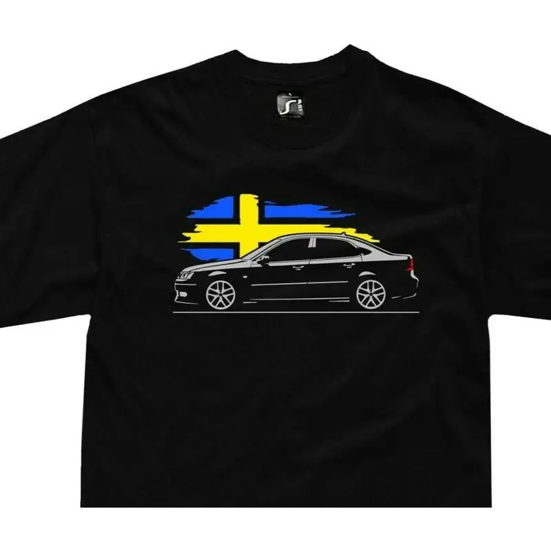 Camiseta para saab 9 3 aero fans turbo 3x 1 8t 2 v6 coche deportivo sueco clásico