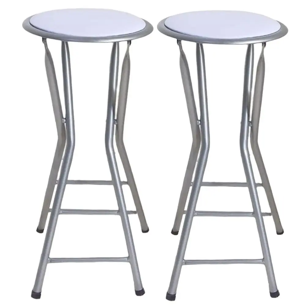 

Барный стул высотой 70 см, складной стул без спинки с грузоподъемностью 300 фунтов, портативный складной стул для дома, кухни, вечеринок