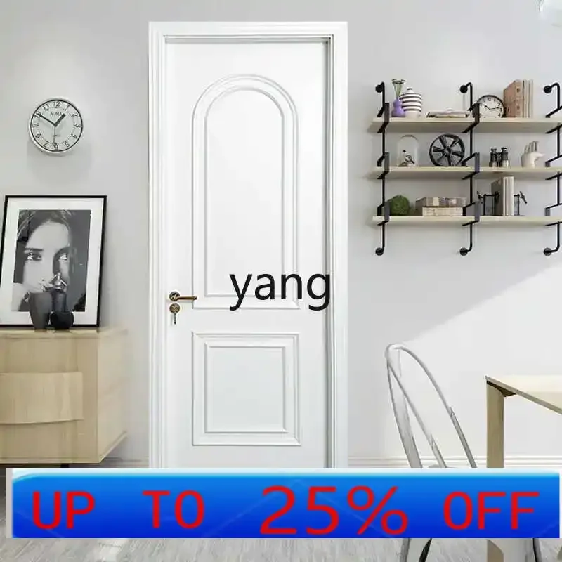 

LTT interior door solid wood composite paint door household bedroom door set