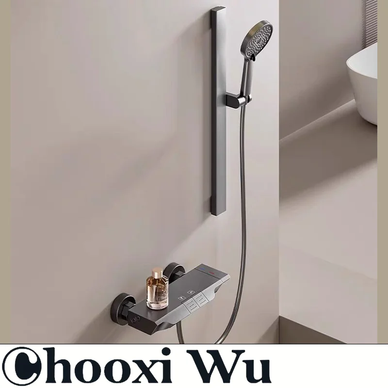 CHOOXIWU-Simple bathroom dual function shower set, all copper valve core,