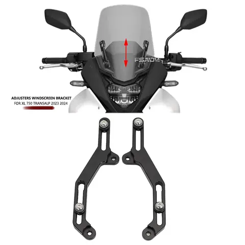 2024 혼다 XL750 Transalp 750 XL 750 TRANSALP750 2023 오토바이 윈드 스크린 조절기 공기 흐름 조절 식 윈드 스크린 브래킷