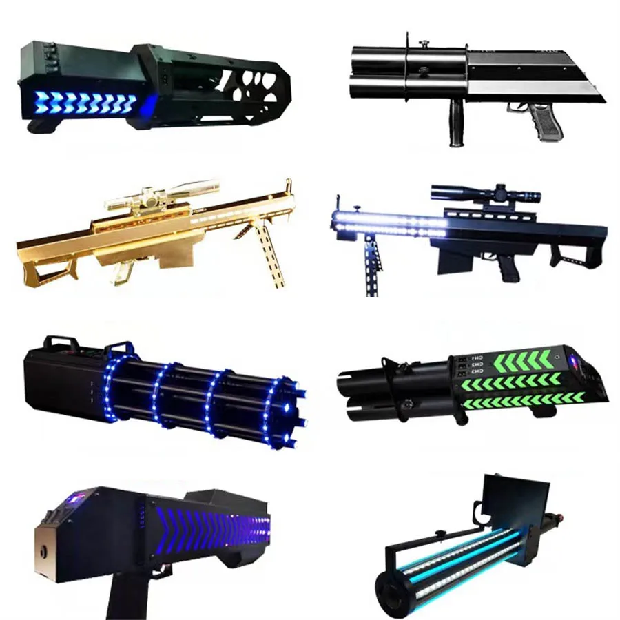 

Stage lighting Party Fireworks Gun Machine Electronic Firework Gatling Confetti Cannon Blower Wedding Performance Salute Gun