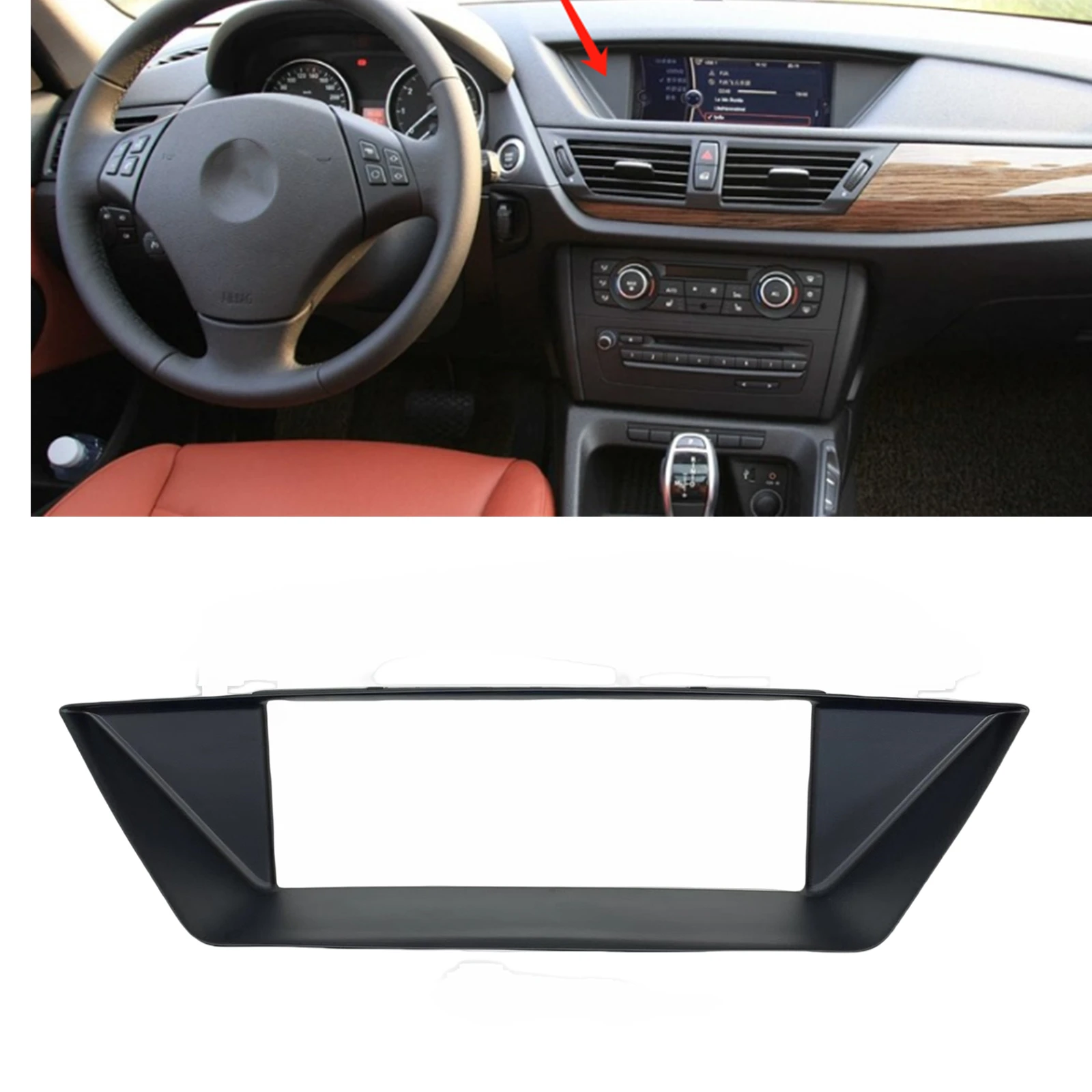 

Car Interior Inner Display Viewing Screen Panel Trim Cover For BMW X1 E84 2009-2015 51452991264