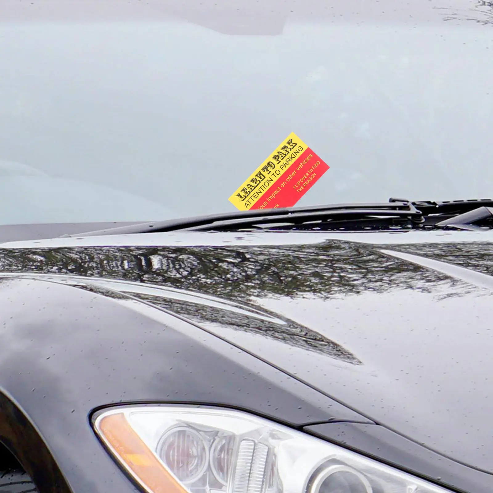 

100Pcs Funny Parking Violation Cards Temporary Warning Cards Bad Parking Notices Novelty Reminder Sheets Do Not Park Here Card