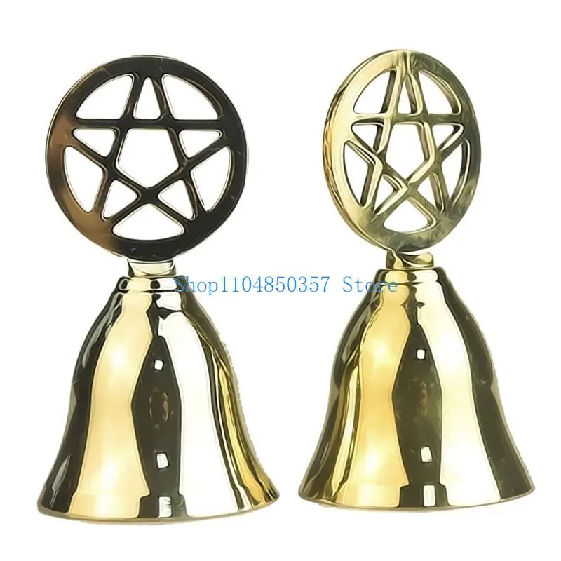 652F Christmas Tree Pendant Brass Handicrafts Scripture Bells Button Wind Bells Home Creative Decorations Gift Engraved Bells