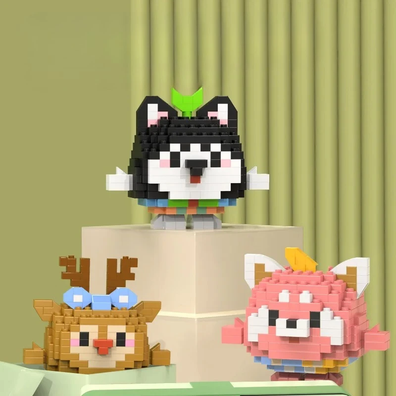 かわいい動物マイクロビルディングブロックミニかわいい 3D ダイヤモンドモデルレンガのおもちゃ DIY ペンギンコンストラクターのおもちゃ子供のギフトデスクの装飾