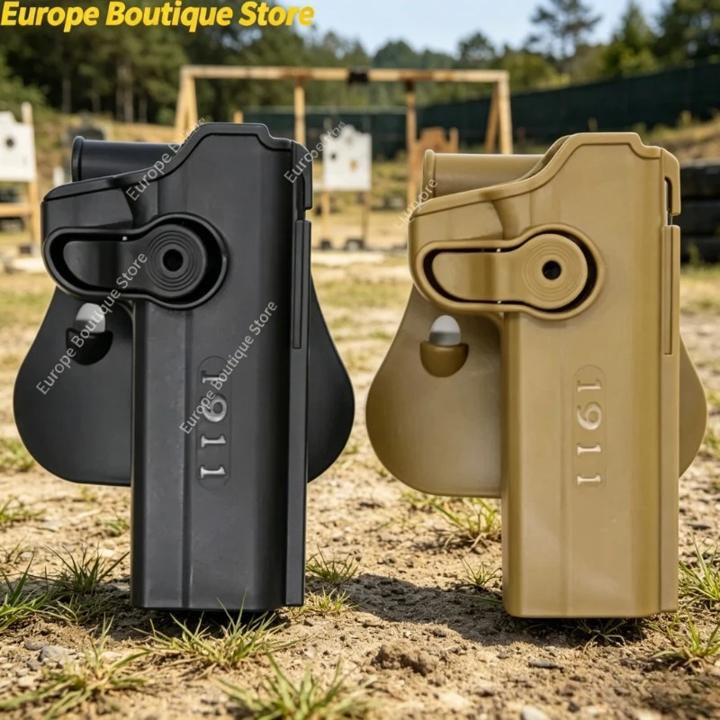 

1911 Style Waist Holster Magazine Pouch Carry Bag Outdoor Tactical Model Accessories for Cosplay Props Collection Toy