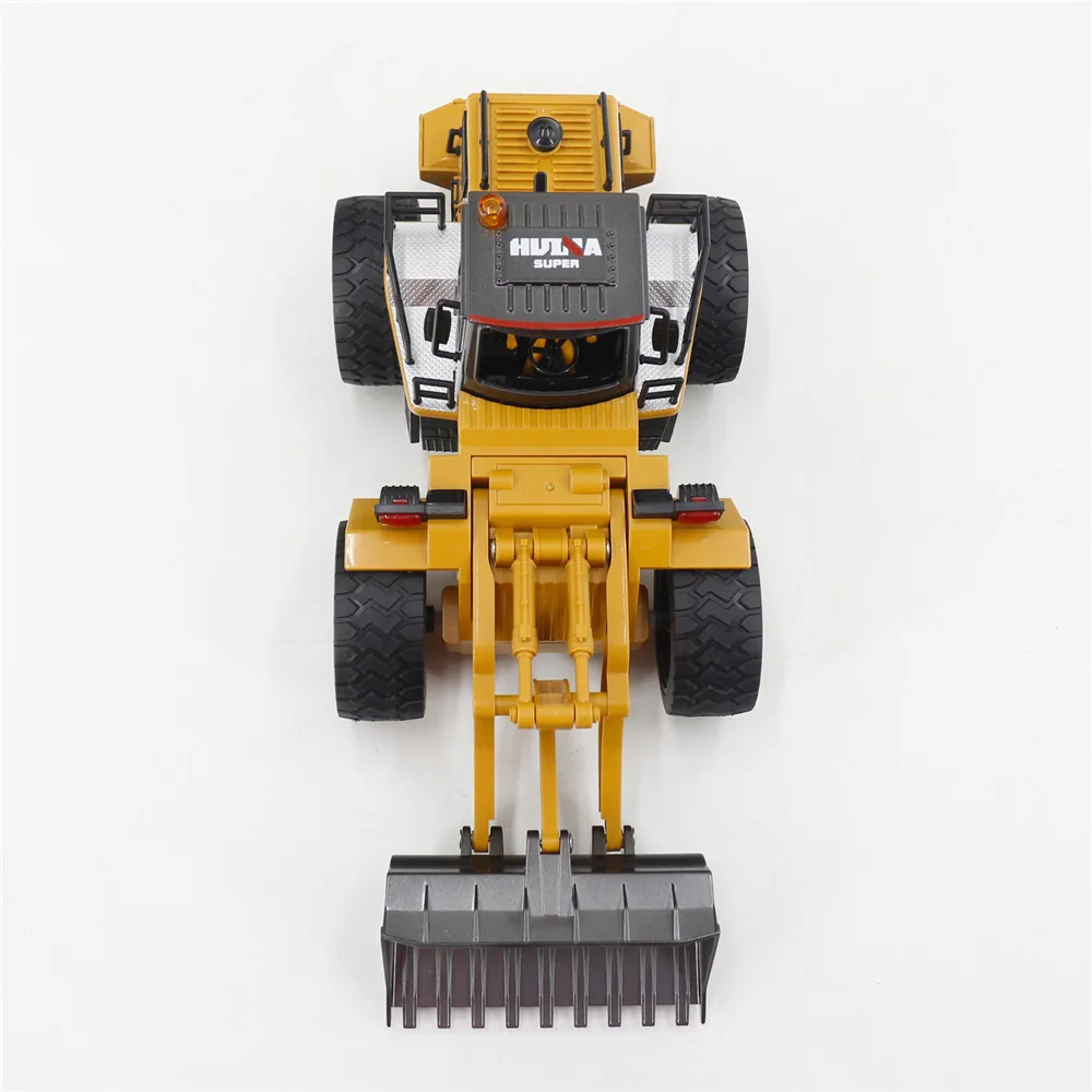 Huina New Product 1532 Remote Control Engineering Vehicle 1:18 Electric Bulldozer Machine Remote Control Half Alloy Model Toy