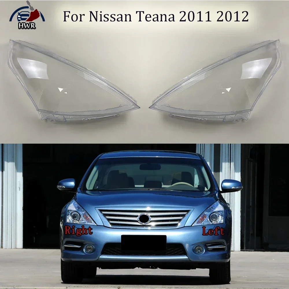 

For Nissan Teana 2011 2012 Transparent Headlamp Cover Headlight Mask Lampshade Lamp Shell Plexiglass Replace Original Lens