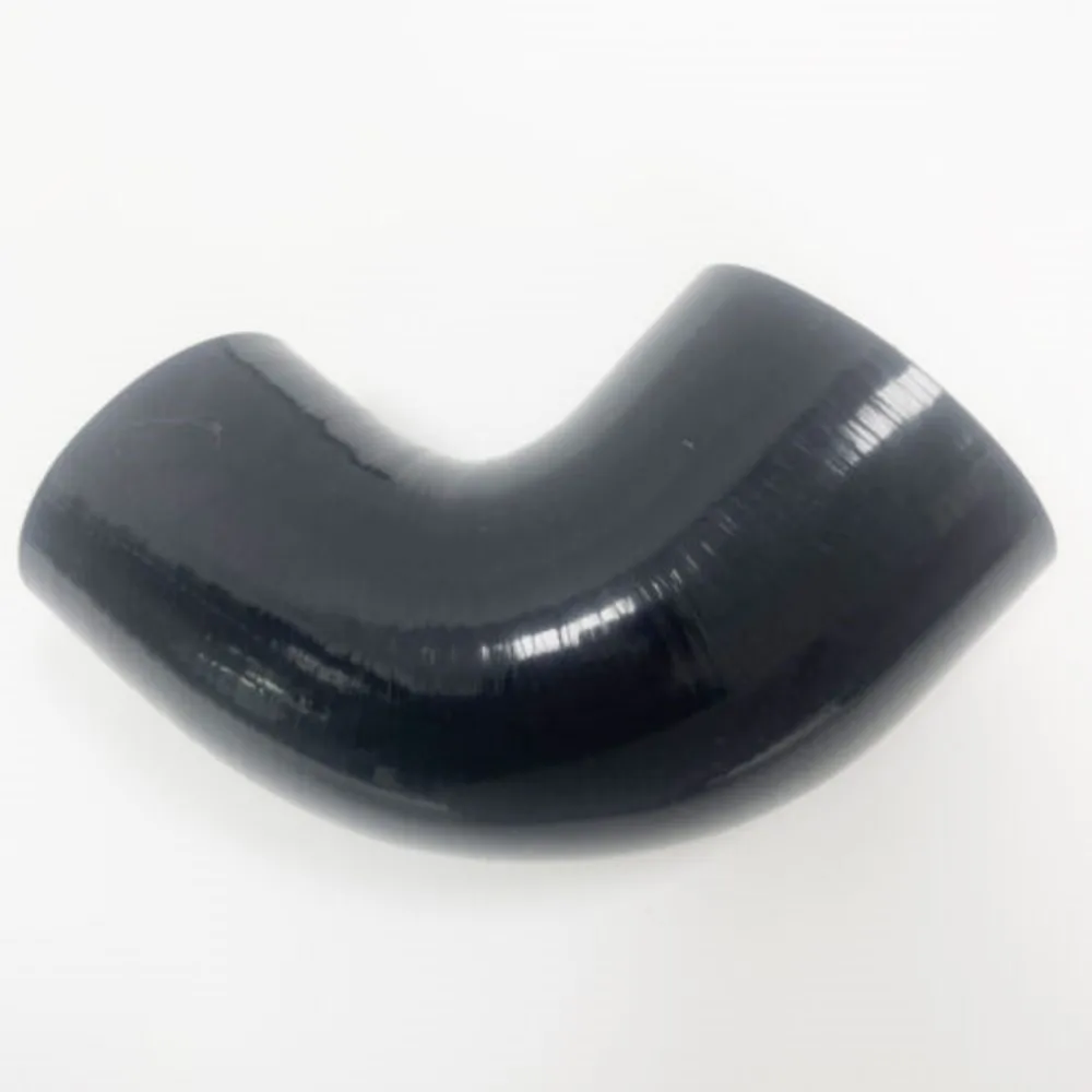 BLACK Silicone 90 Degree Reducer Elbows Hose 76 mm-70 mm  new Universal Elbow Reducer Hose