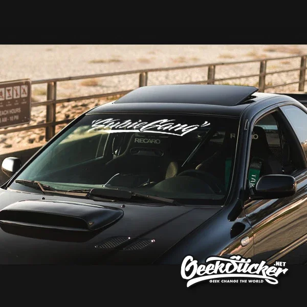 Free-shipping SUBIEGANG Windshield Decal Car Sticker Banner for WRX STI Legacy Forester Outback Levorg Impreza BRZ JDM Drift