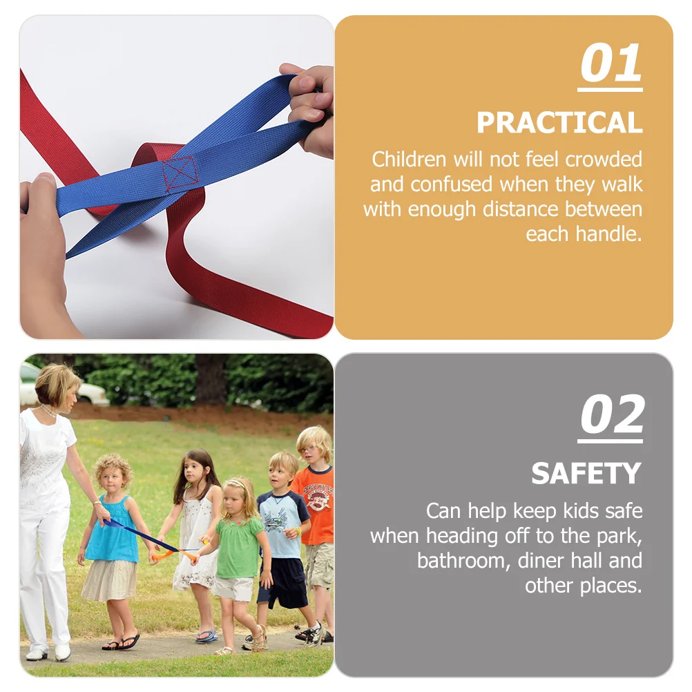 

Children Safety Bright Durable Preschool Line For Daycare Playground Outdoor Use Walking Preschool Safety Rope Children Walking
