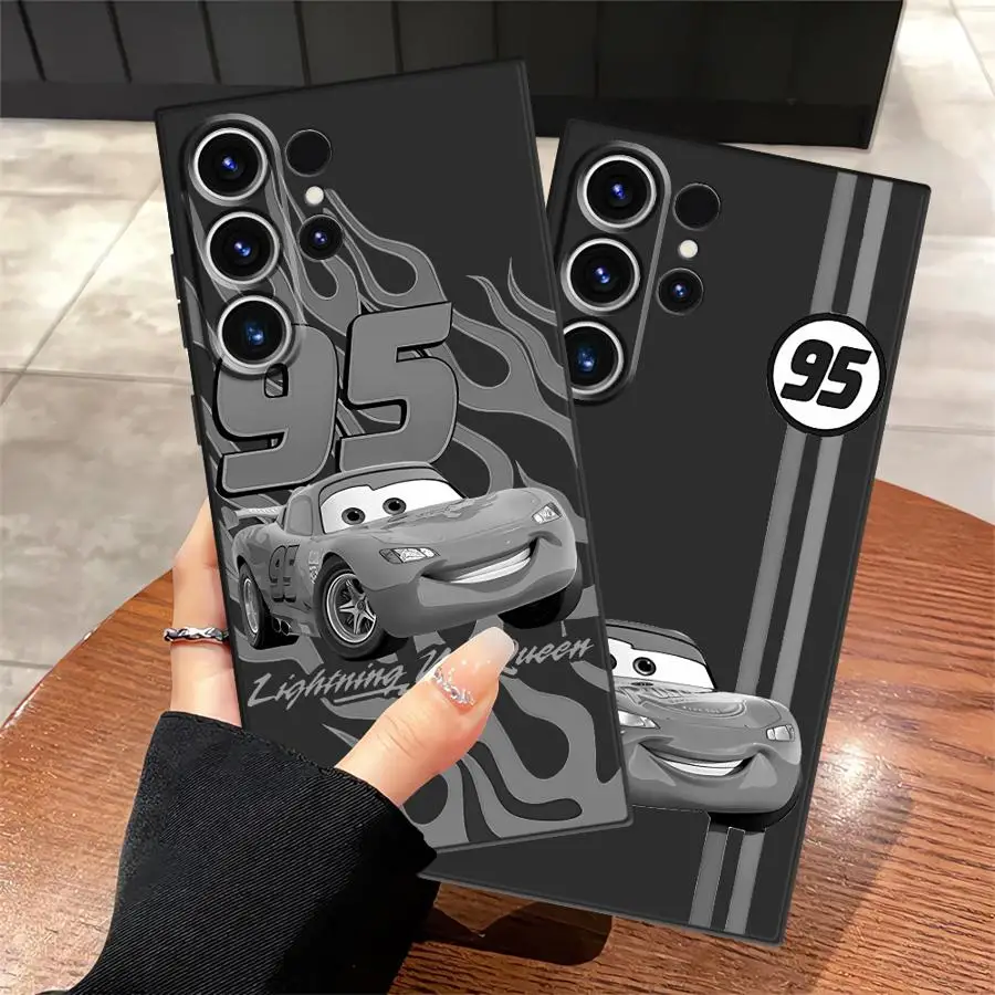 Coole Lightning McQueen Disney Hülle für Samsung Galaxy S20 S24+ S22 S25+ S9 S23 FE S24 Plus S25 Ultra S21 Soft Back Phone Cover