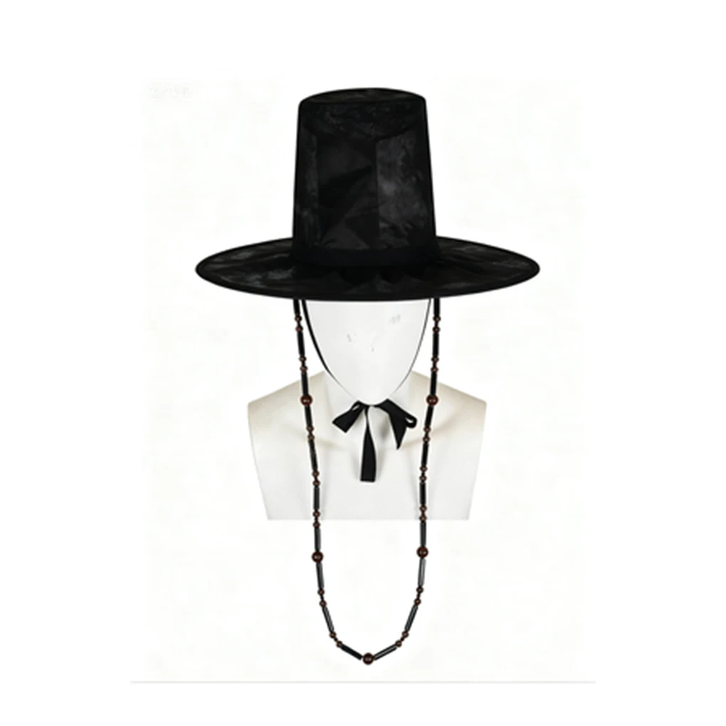 Cappello coreano unico per uomo Copricapo con suono strutturale per cacciatori di demoni Cosplay da uomo in accessori per costumi neri Cappello Gat