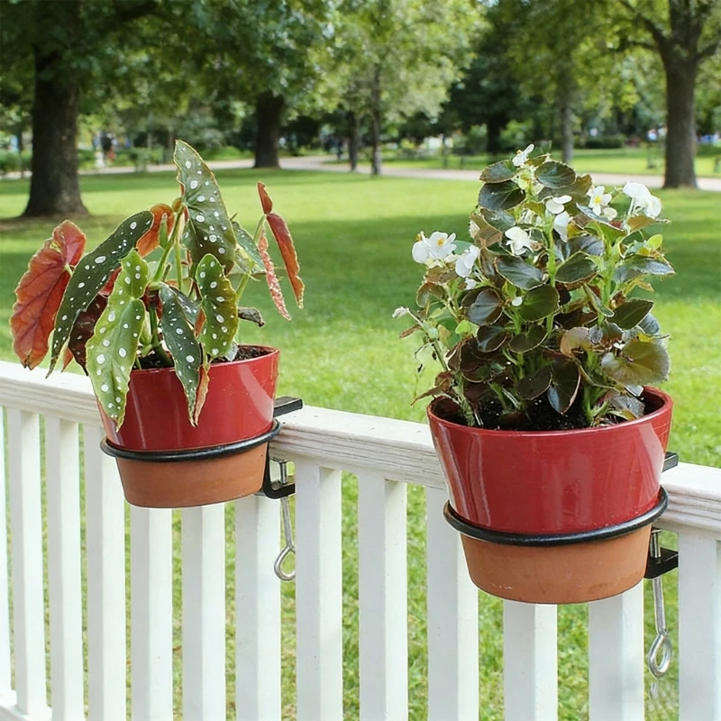  Durable Metal Plant Pot Holder For Outdoor Indoor Use Works With 25cm To 40cm Barriers