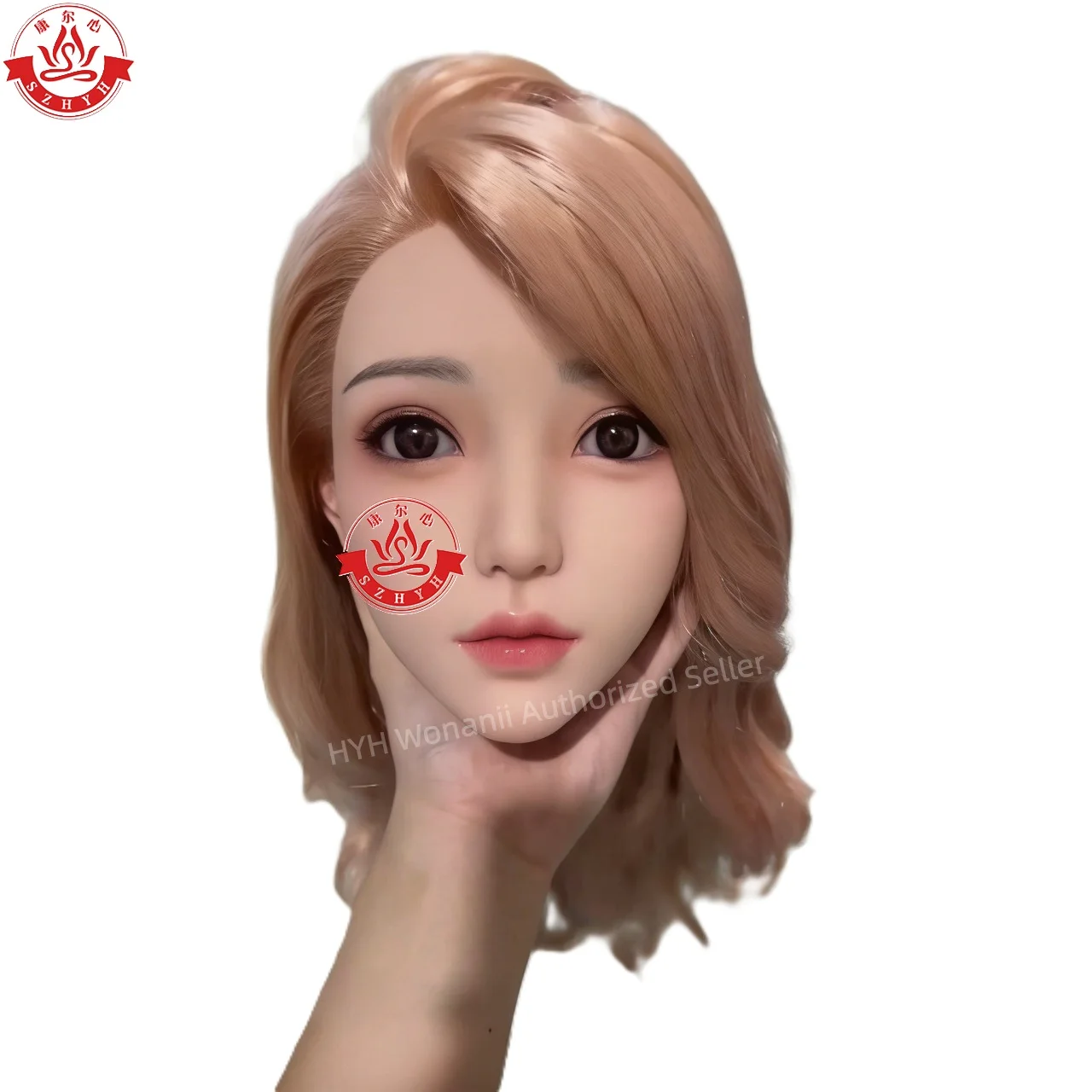 

Wonanii Food Grade Silicone Big Head HYH-SHB-TS-0030, M16 Interface Open Mouth Teeth Tongue, Makeup Practice, Hairstyle Design