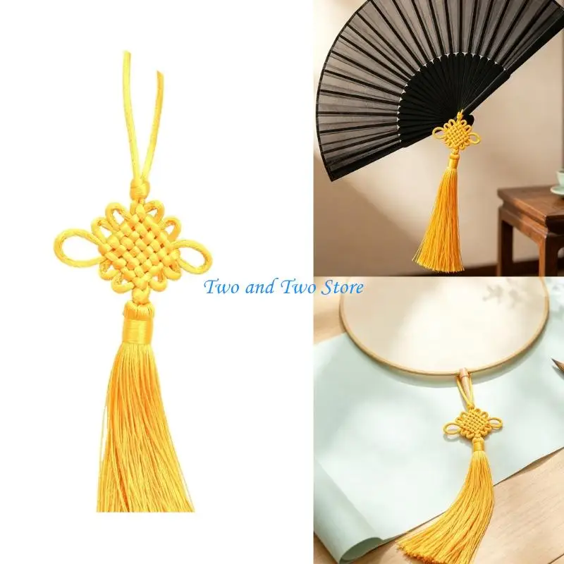 HX6F Sewing Embellishment Hangings, 10-Piece Synthetic Fiber Chinese Accessories with Hangers for Apparel and Creative Work