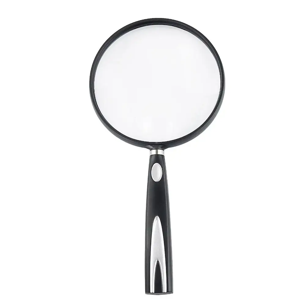 

Large Mirror Handheld Magnifying Glass Reading Newspapers ABS Page Magnifying Glass Shatterproof Lens Non-Slip Handle