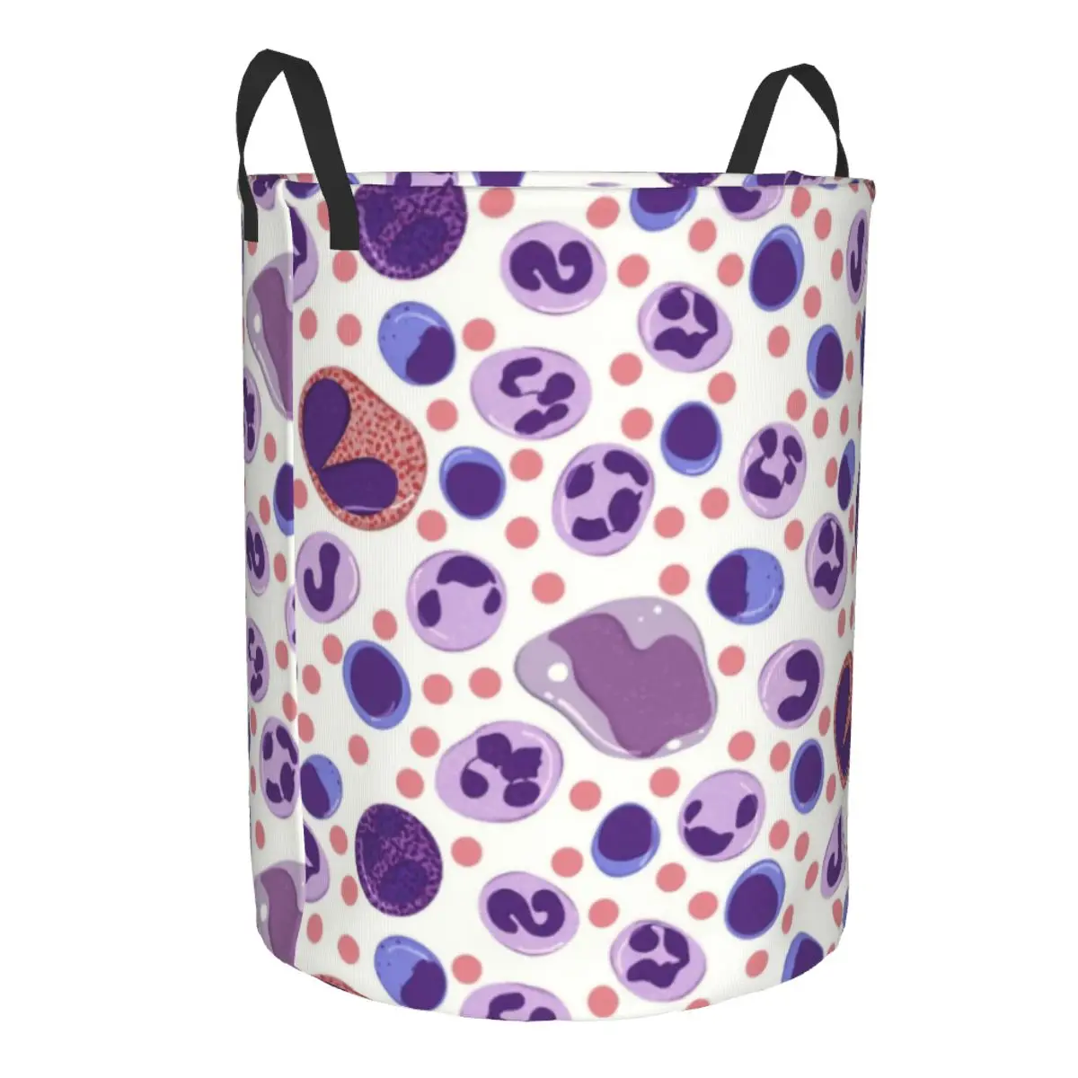 Science Chemistry Cell WBC Laundry Basket Foldable Large Clothing Storage Bin Chemical Biology Laboratory Baby Hamper