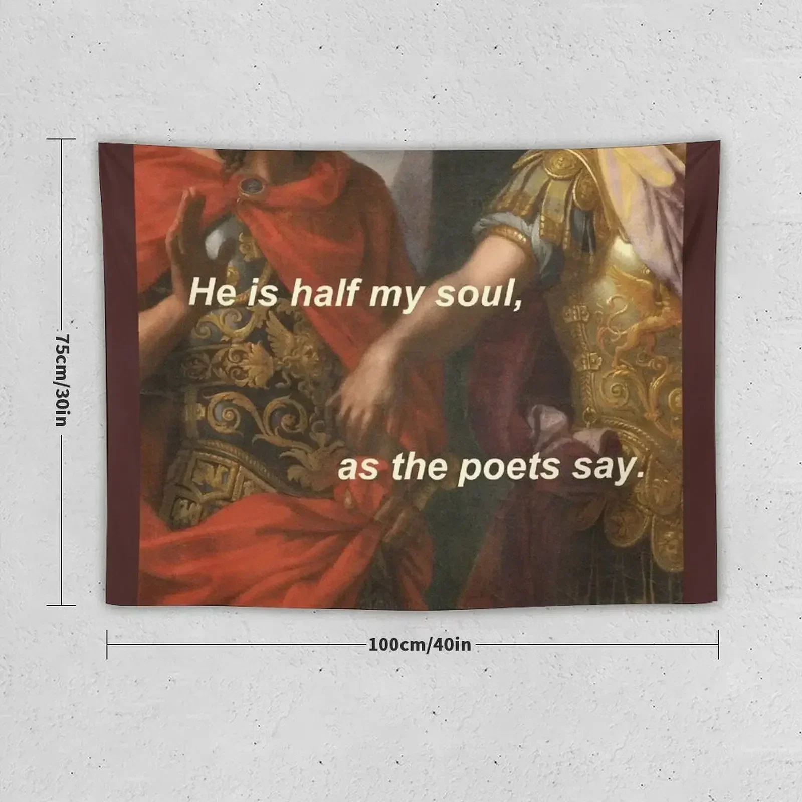 he is half my soul Tapestry Decoration For Rooms Christmas Decoration Tapestry