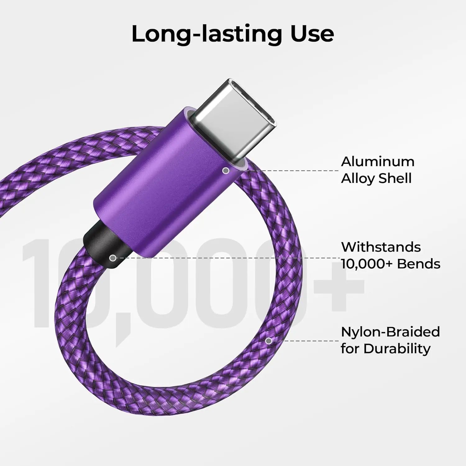 

1pcs USB to USB C Cable,Type C Charging Power Cord