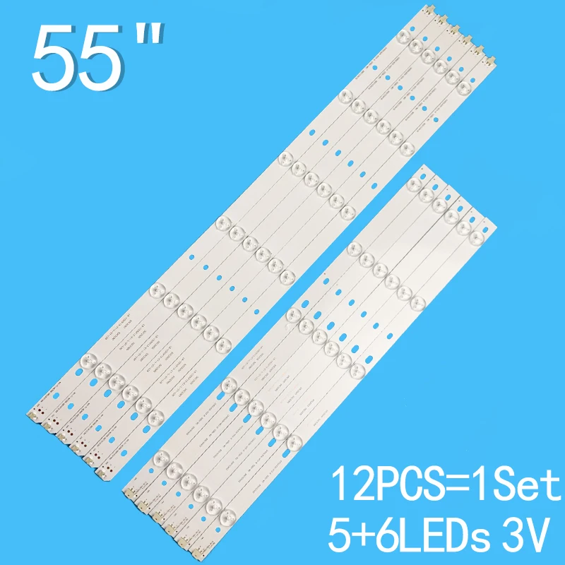 

12pcs/set (A+B) LED Strip for LB-C500F13-E1-L-G1-L05 CHGD50LB29/CHGD50LB30_LED3030 50C2000/50C2080