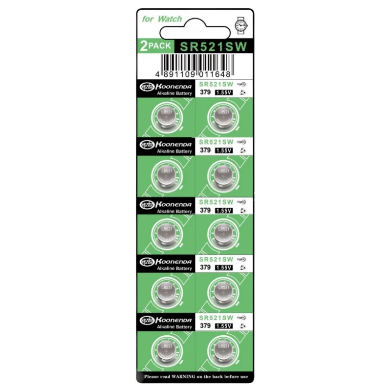 

2-10Pcs AG0 LR521 Batteries LR63 SR521 SR521S SR521SW SR63 379 1.5v Alkaline Button Cell Battery for Calculators Watches etc