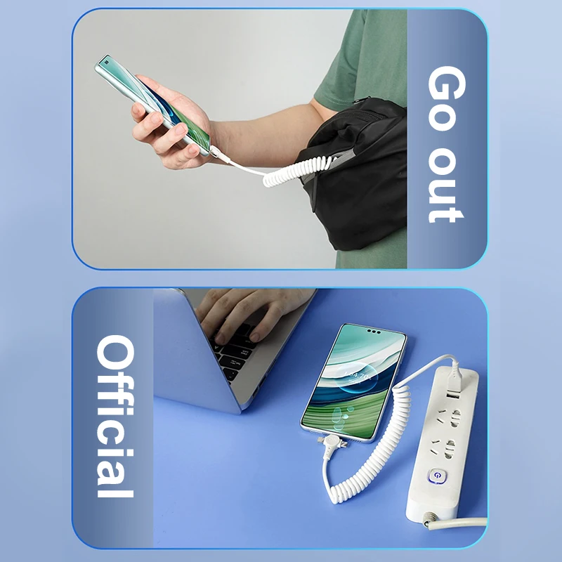 Cable de datos 3 en 1 de carga rápida de 120 W: micro USB tipo C compatible con iPhone, POCO, Xiaomi