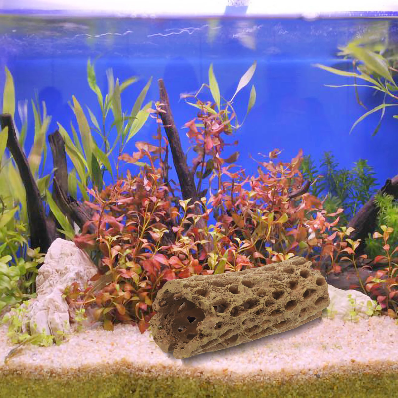 

Shrimp House Ornaments Lifelike Resin Cave Fish Aquarium Decor Durable Sturdy Small Design Suitable Tanks Pets
